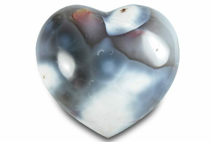 Wide Orca Agate Heart - Madagascar #280439